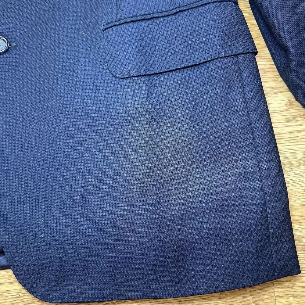 Ermenegildo Zegna High Performance Blazer Mens 40R Wool Jacket Navy Blue